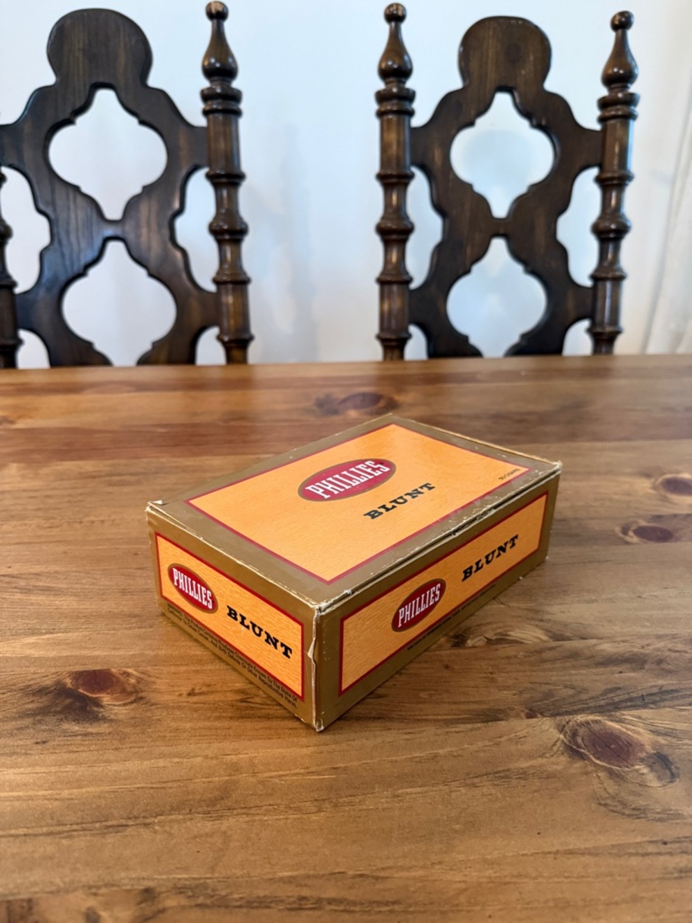 Phillies Blunt Style Tin - Orange & Gold vintage